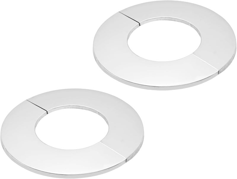 bociloy 2 قطعة 2-3/4"/70 مم فلانج حائط من الفولاذ المقاوم للصدأ 304، غطاء لوحة دائرية لأنبوب، طوق أنبوب ماء ذاتي اللصق للمطبخ والحمام وغرفة الغسيل، حلقة تزيينية للسباكة - Image 1